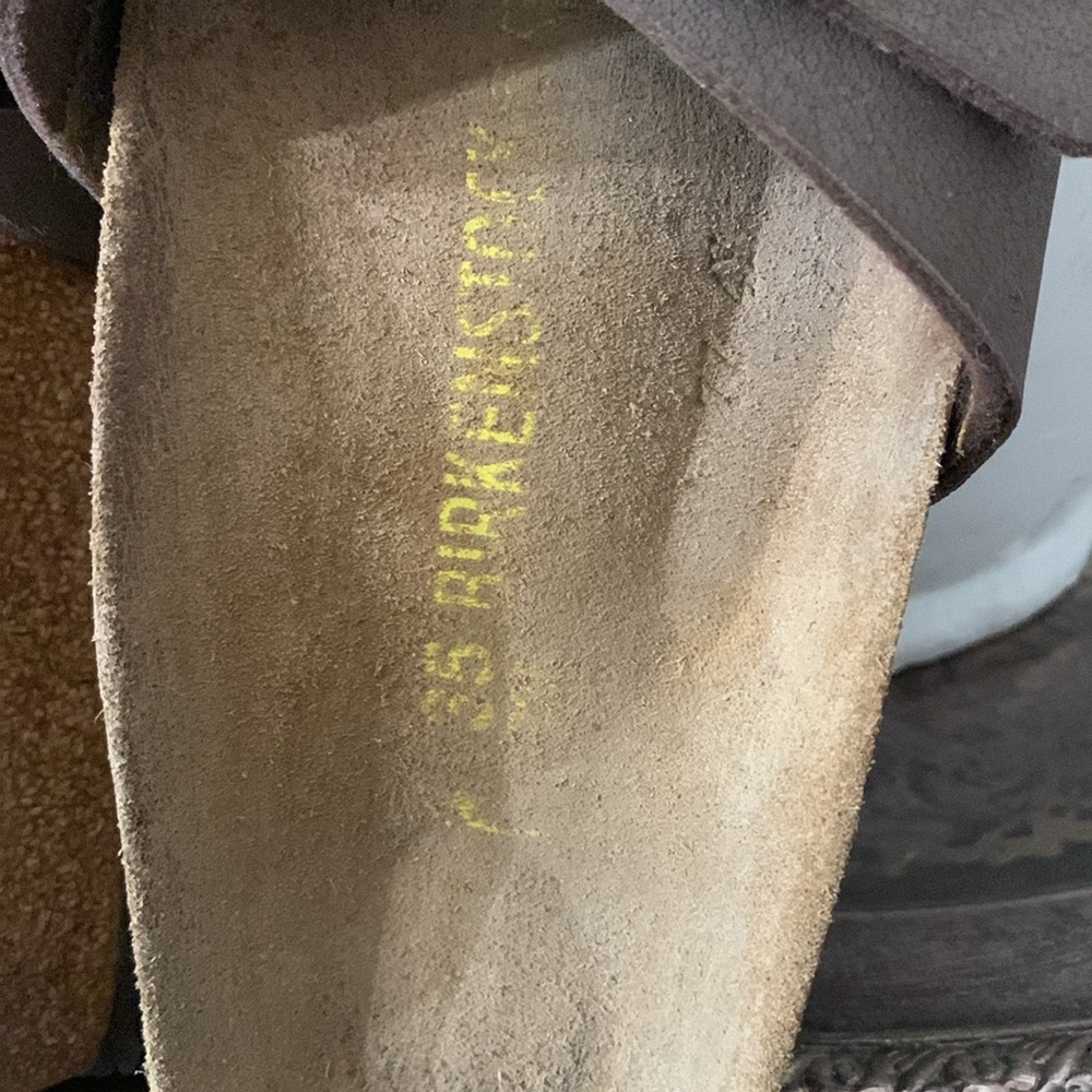 Birkenstock Madrid brown vegan sandals SZ: 35 - Picture 7 of 8